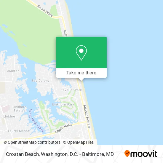 Croatan Beach map