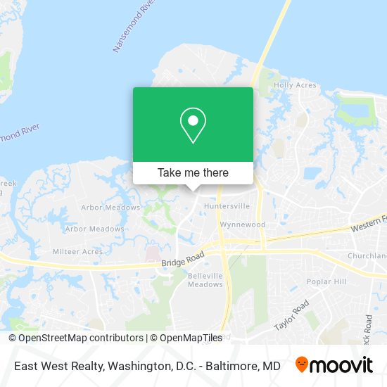 East West Realty map