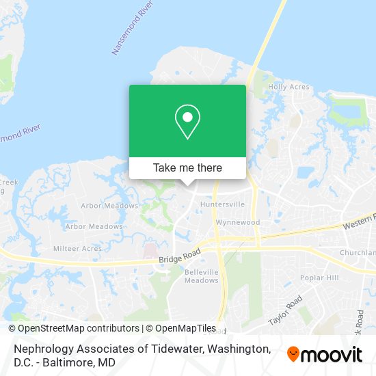 Nephrology Associates of Tidewater map