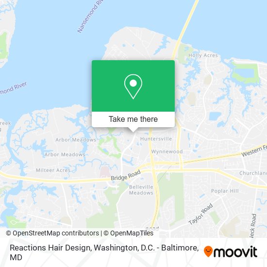 Reactions Hair Design map