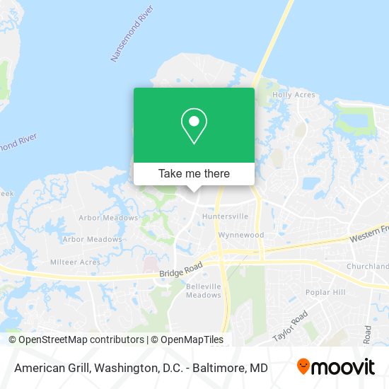 American Grill map