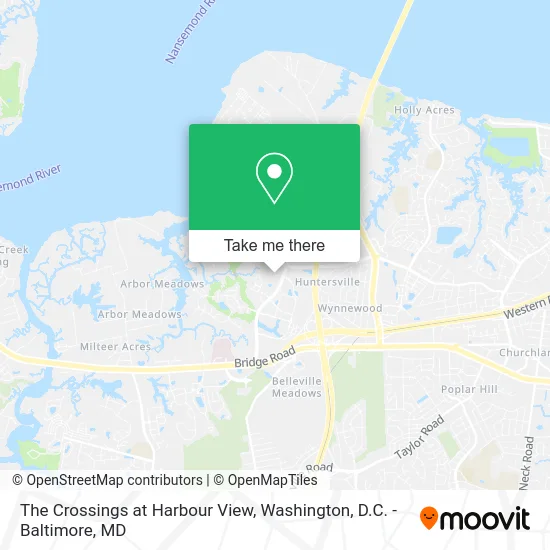 The Crossings at Harbour View map