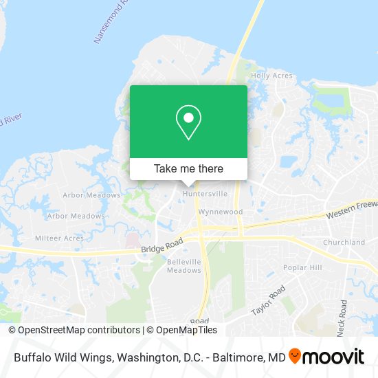Mapa de Buffalo Wild Wings