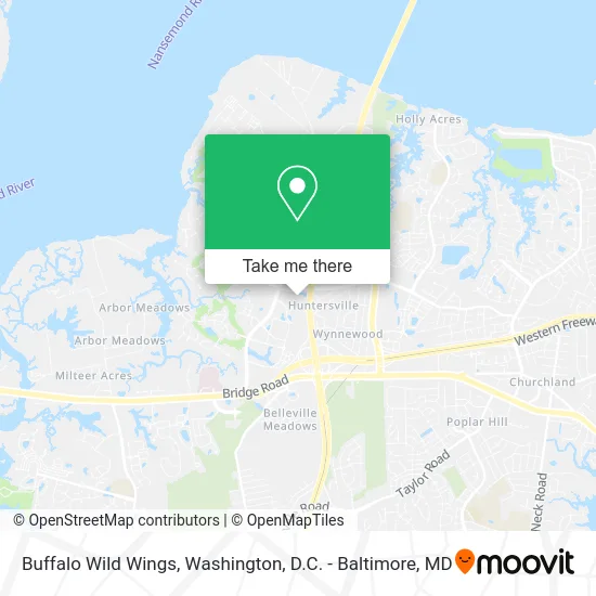 Buffalo Wild Wings map