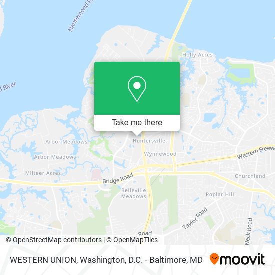 WESTERN UNION map