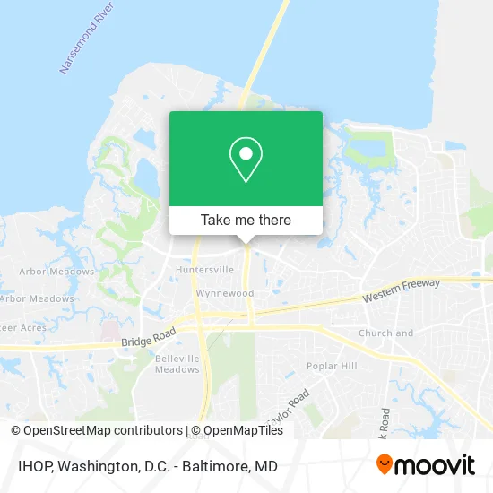 IHOP map