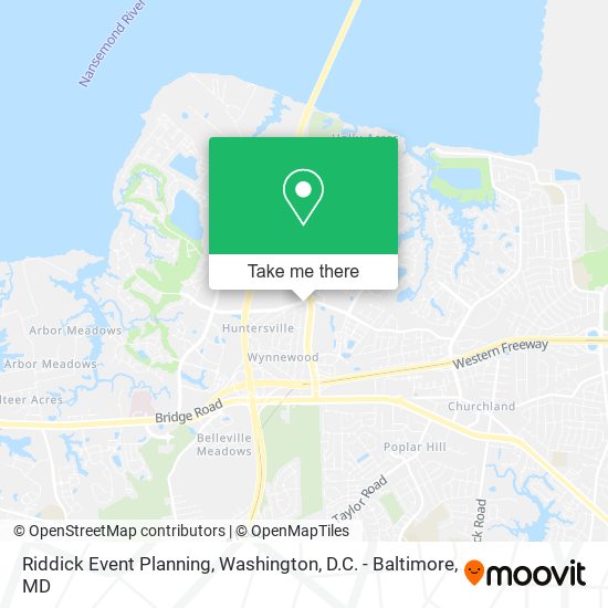 Mapa de Riddick Event Planning
