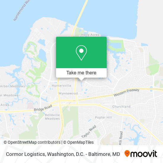 Cormor Logistics map