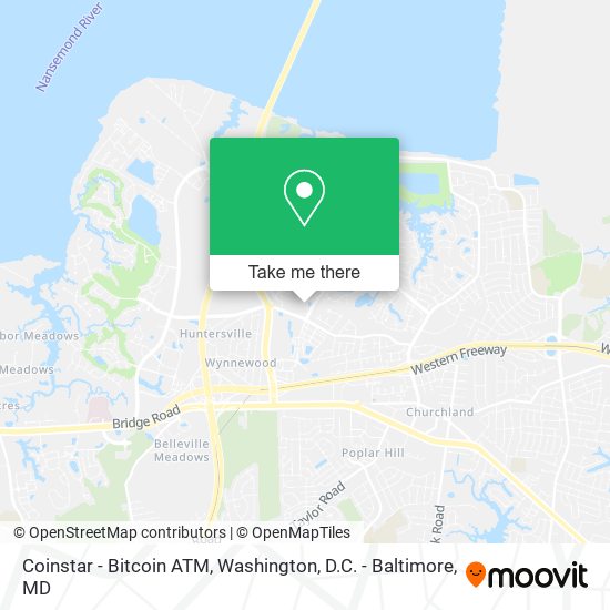 Mapa de Coinstar - Bitcoin ATM