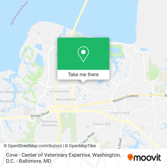 Cove - Center of Veterinary Expertise map
