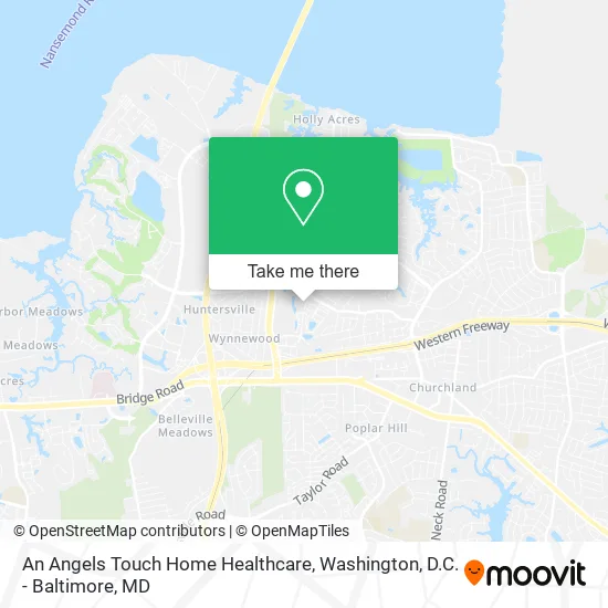 An Angels Touch Home Healthcare map