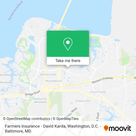 Farmers Insurance - David Karda map