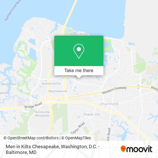 Mapa de Men in Kilts Chesapeake