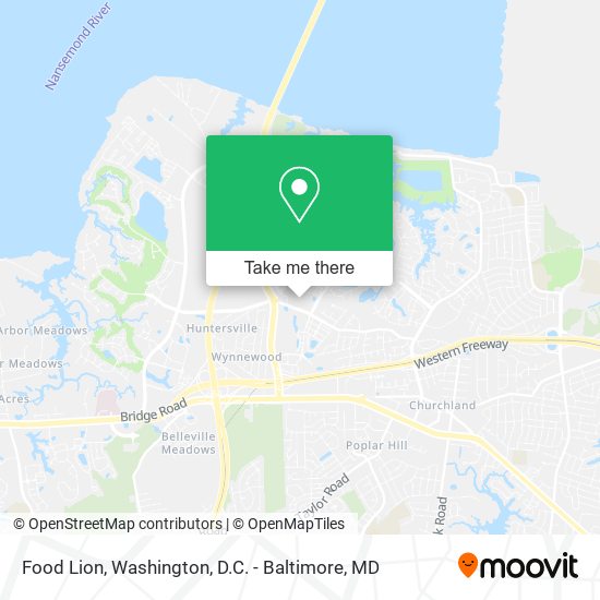 Food Lion map