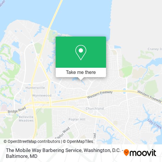 The Mobile Way Barbering Service map