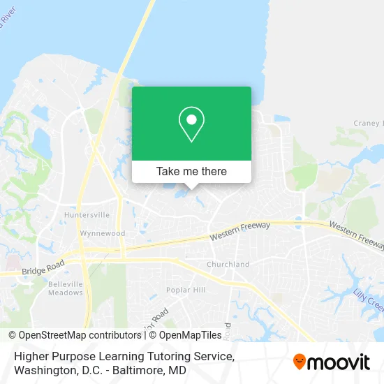 Higher Purpose Learning Tutoring Service map