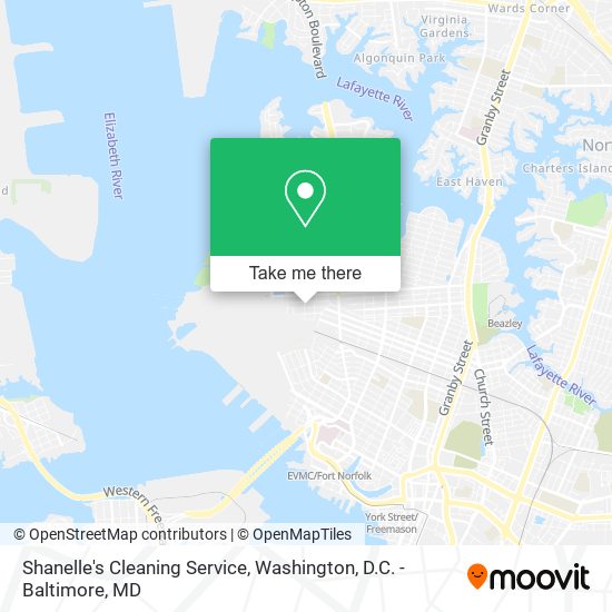 Mapa de Shanelle's Cleaning Service