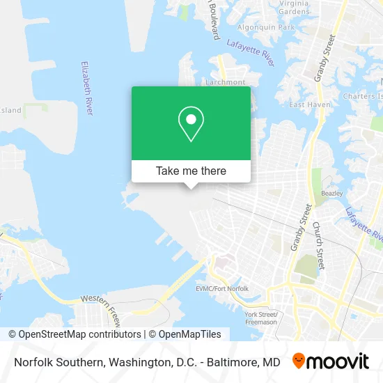 Norfolk Southern map