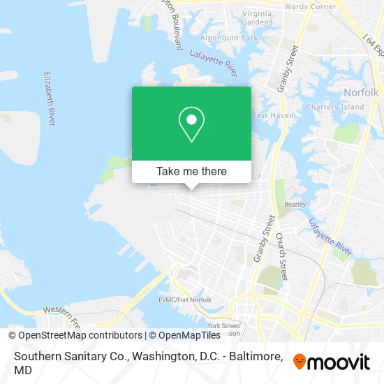 Southern Sanitary Co. map