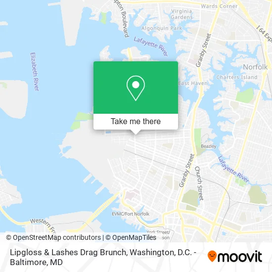 Lipgloss & Lashes Drag Brunch map