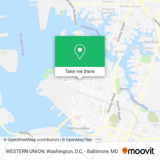 Mapa de WESTERN UNION