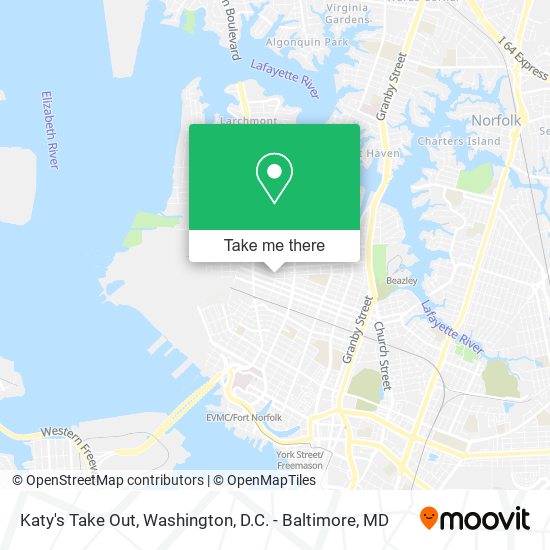 Mapa de Katy's Take Out