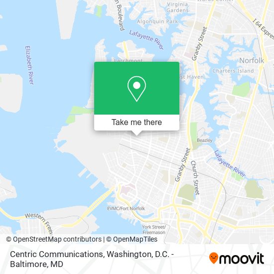 Centric Communications map
