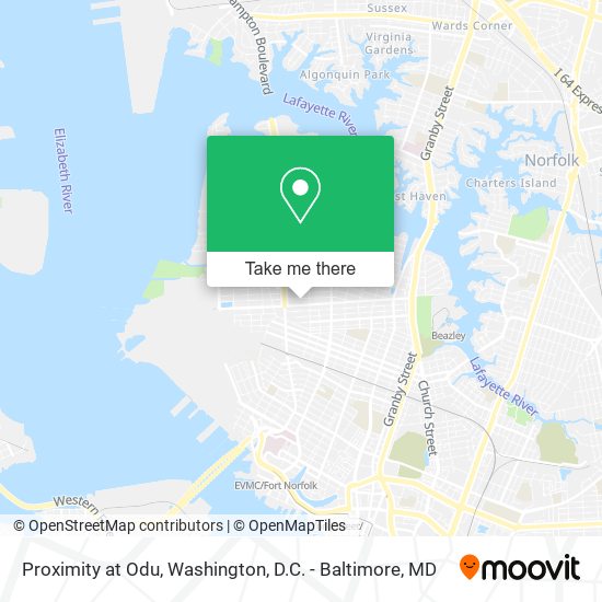 Proximity at Odu map