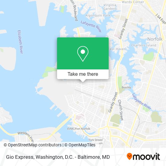 Gio Express map