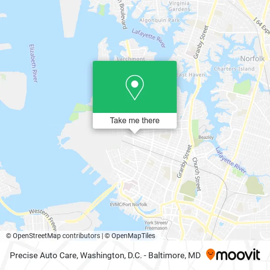 Precise Auto Care map