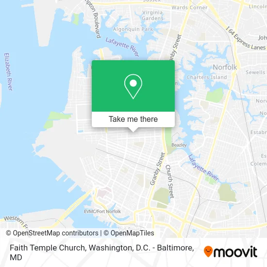 Faith Temple Church map