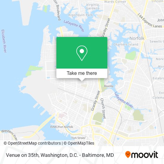Venue on 35th map