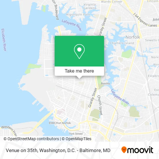 Venue on 35th map