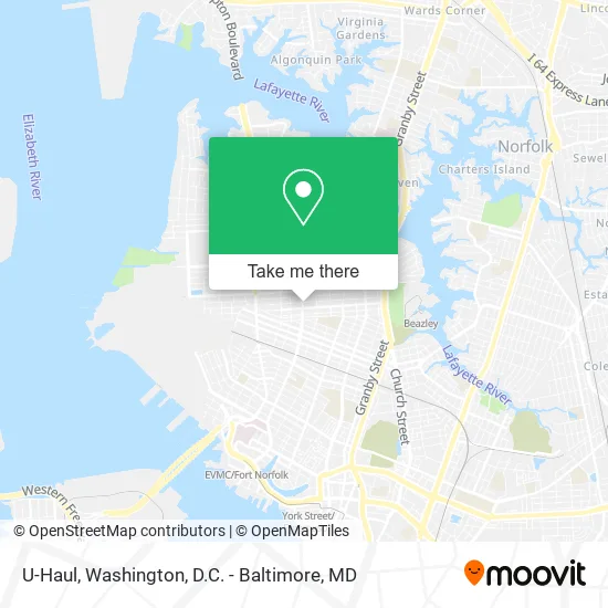 U-Haul map