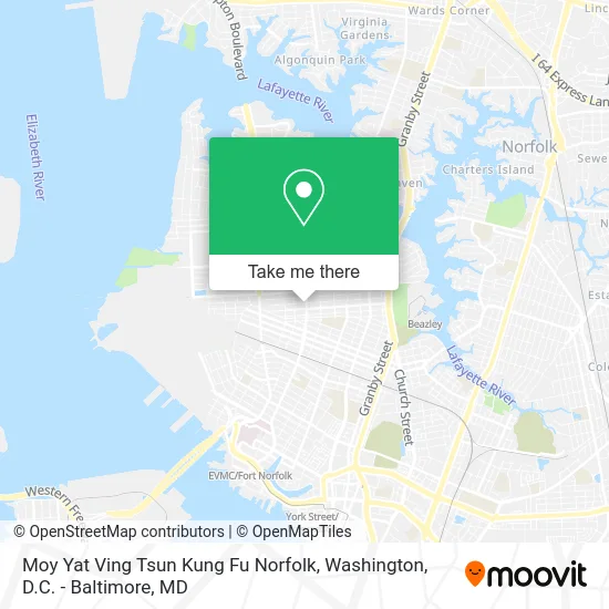 Moy Yat Ving Tsun Kung Fu Norfolk map