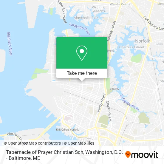 Tabernacle of Prayer Christian Sch map