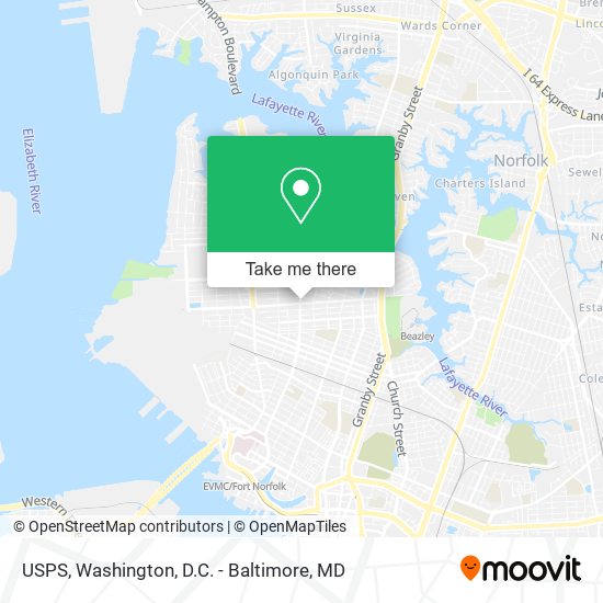 Mapa de USPS