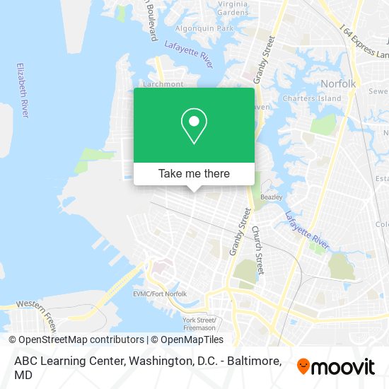 ABC Learning Center map