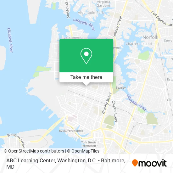 ABC Learning Center map