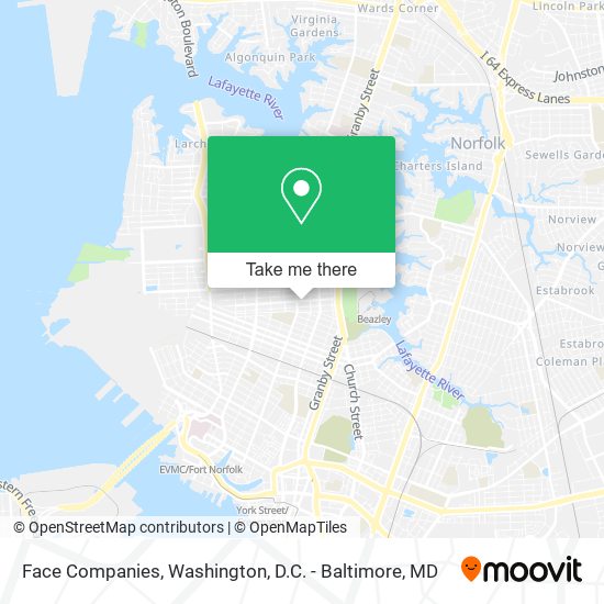 Face Companies map