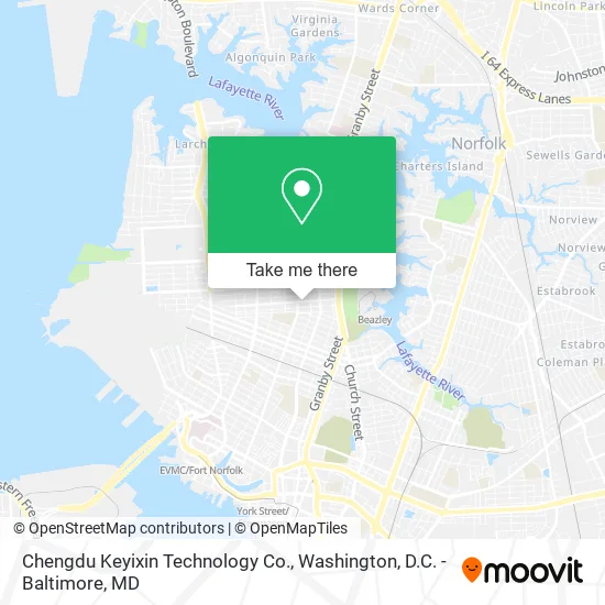 Chengdu Keyixin Technology Co. map