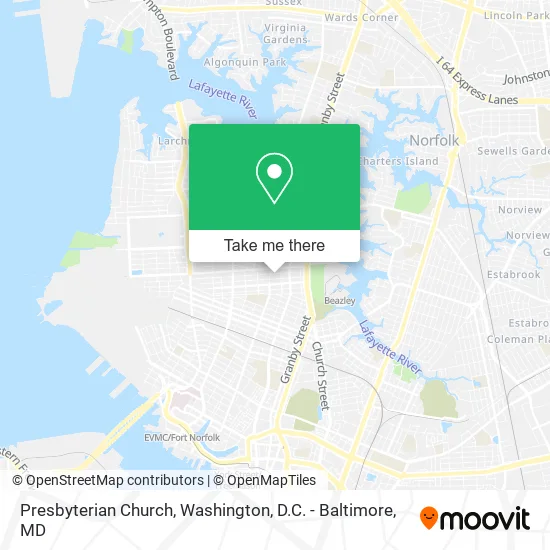 Presbyterian Church map