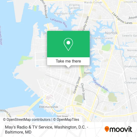 May's Radio & TV Service map