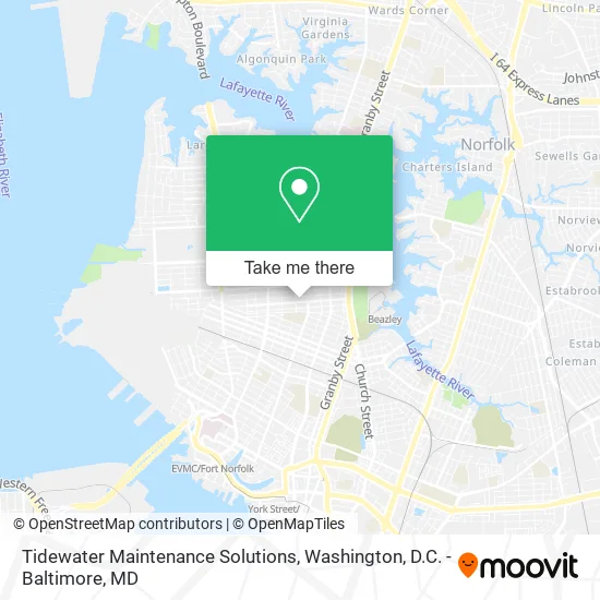 Tidewater Maintenance Solutions map