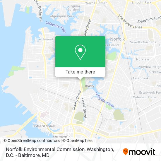Mapa de Norfolk Environmental Commission