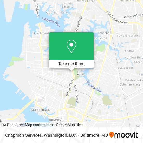 Chapman Services map