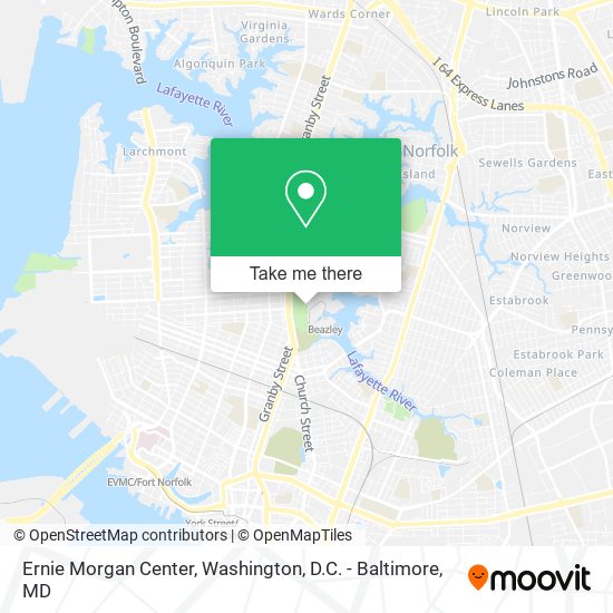 Ernie Morgan Center map