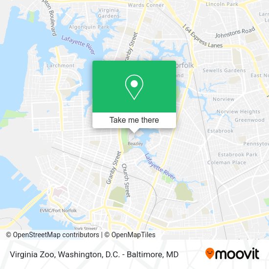 Mapa de Virginia Zoo
