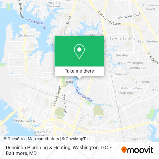 Dennison Plumbing & Heating map