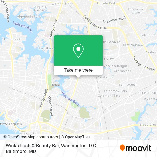 Winks Lash & Beauty Bar map